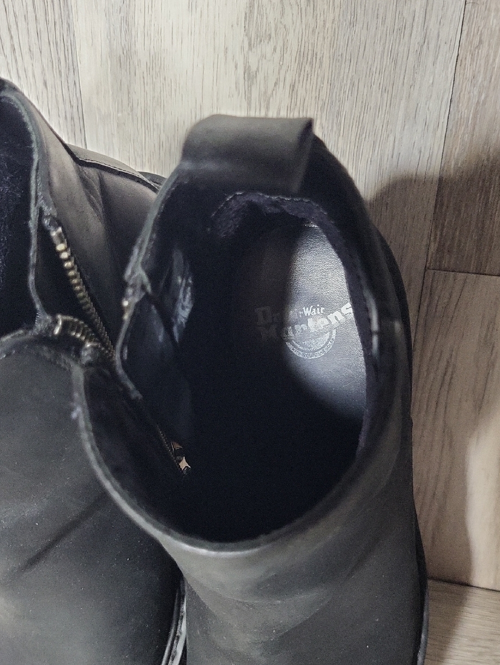 Dr Martens Magdalena Womens 6 Leather Chelsea Ankle Boots Chunky Heel Moto Y2K - Picture 10 of 11